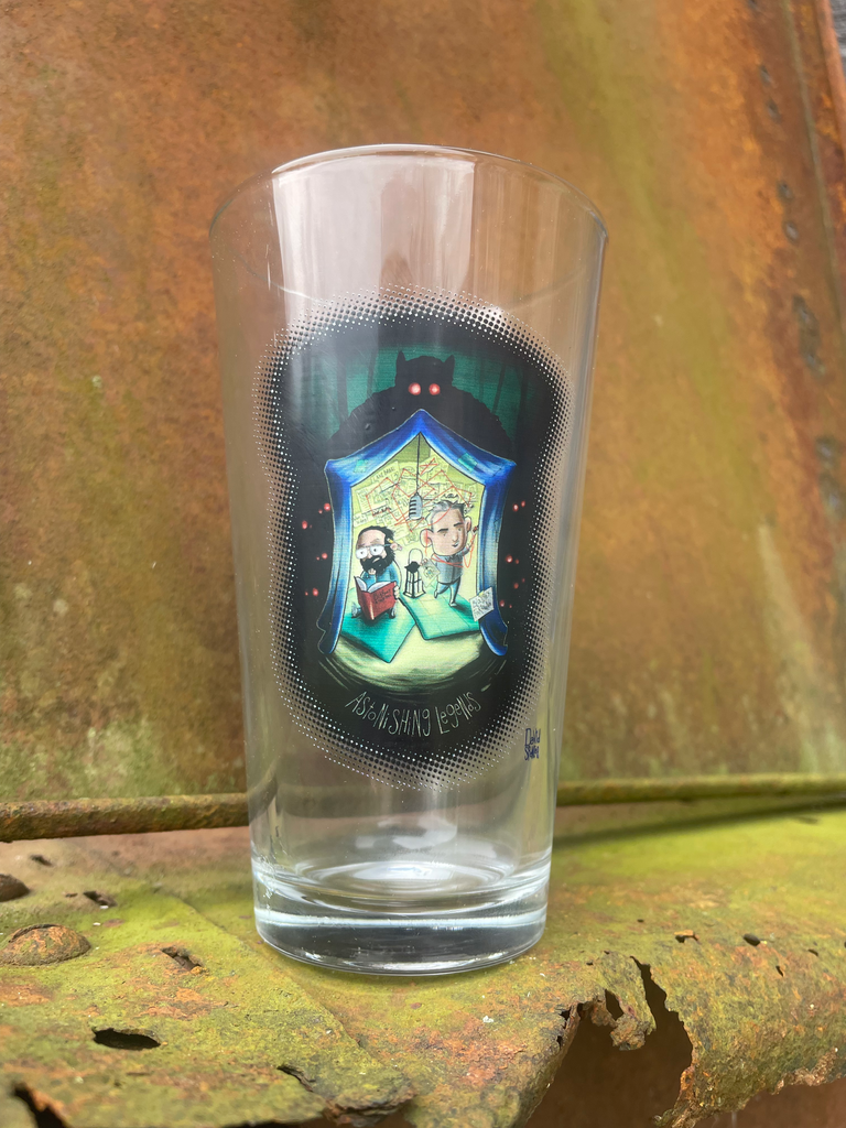 16 oz. "Blanket Forteana" Pint Glass CLEAR [DARK PRINT RUN/BAD BORDER]